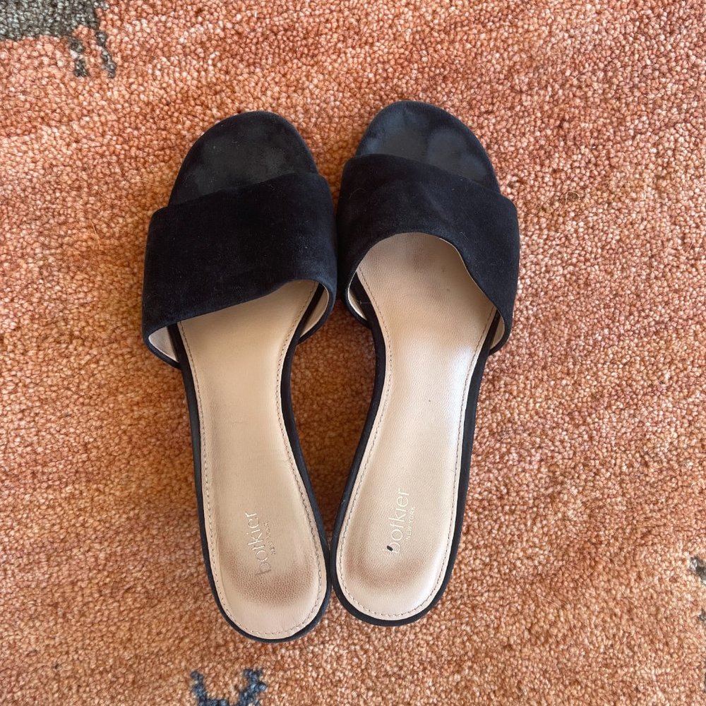 Botkier Carlie Block Heel Slides, Black, 8 - image 1